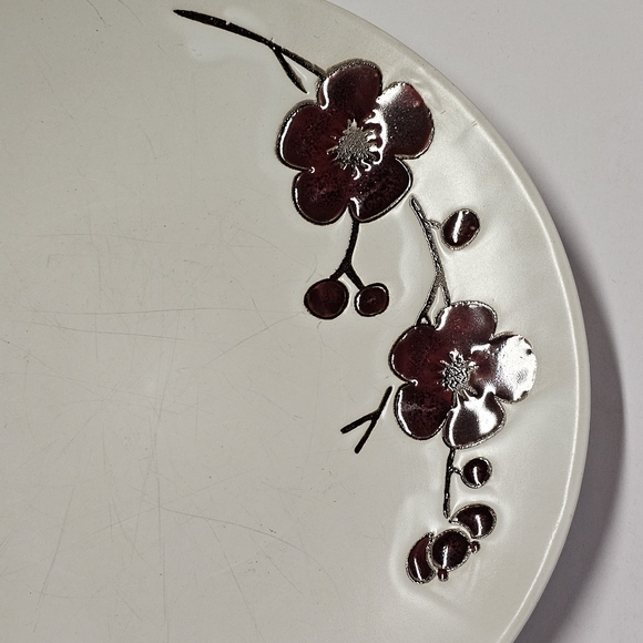 8" Cuisinart Dinnerware Crimson Bloom Salad Plate - Picture 4 of 8